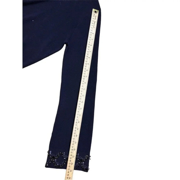 Ann Taylor Embellished Mock Neck Bell Sleeve Sweater M New - Picture 6 of 9